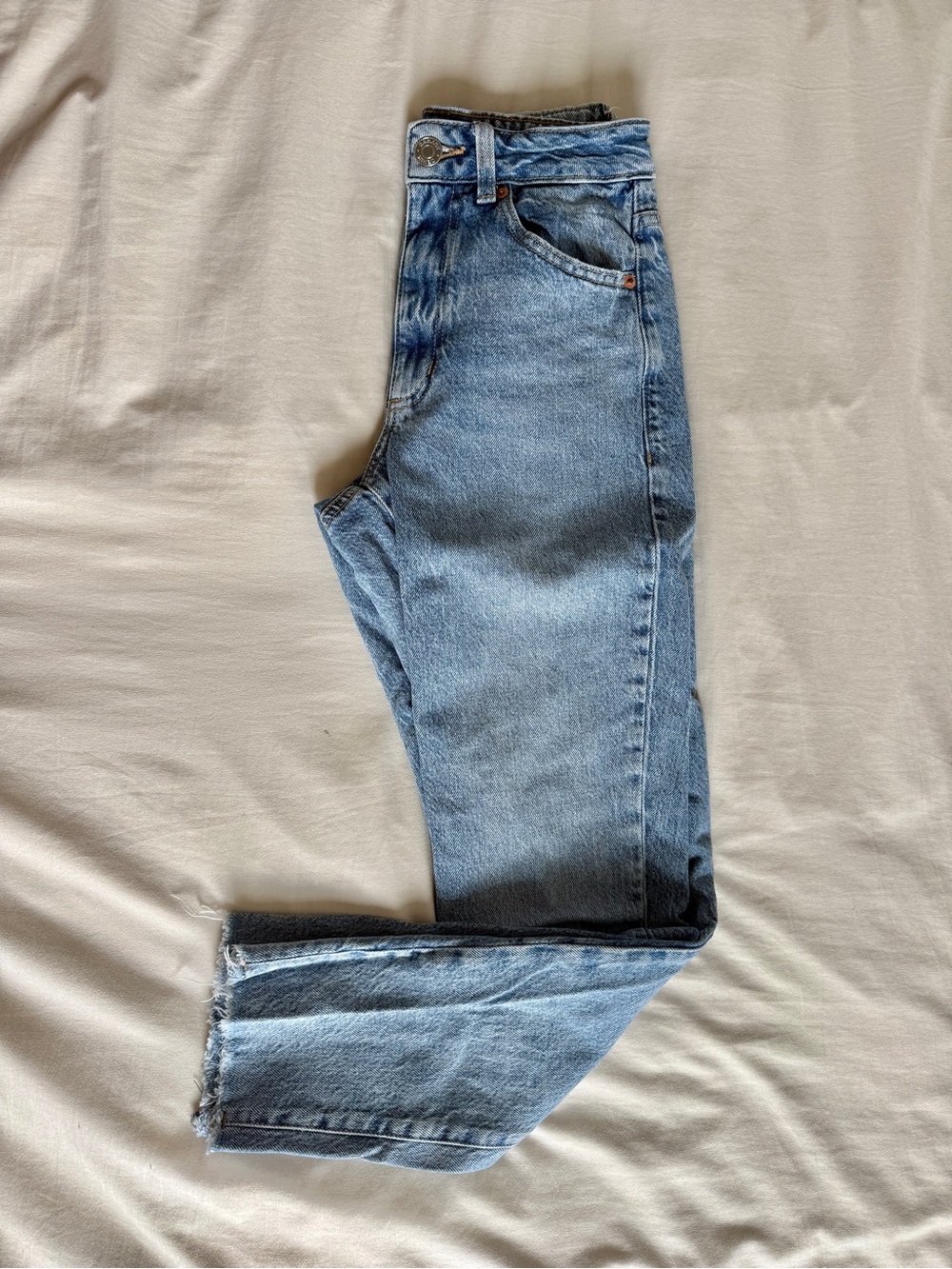 Classic Light Wash High-Rise Mom Jeans